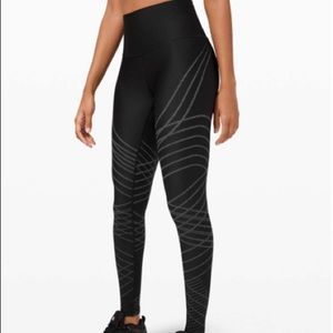 lululemon athletica Black Patterned Leggings